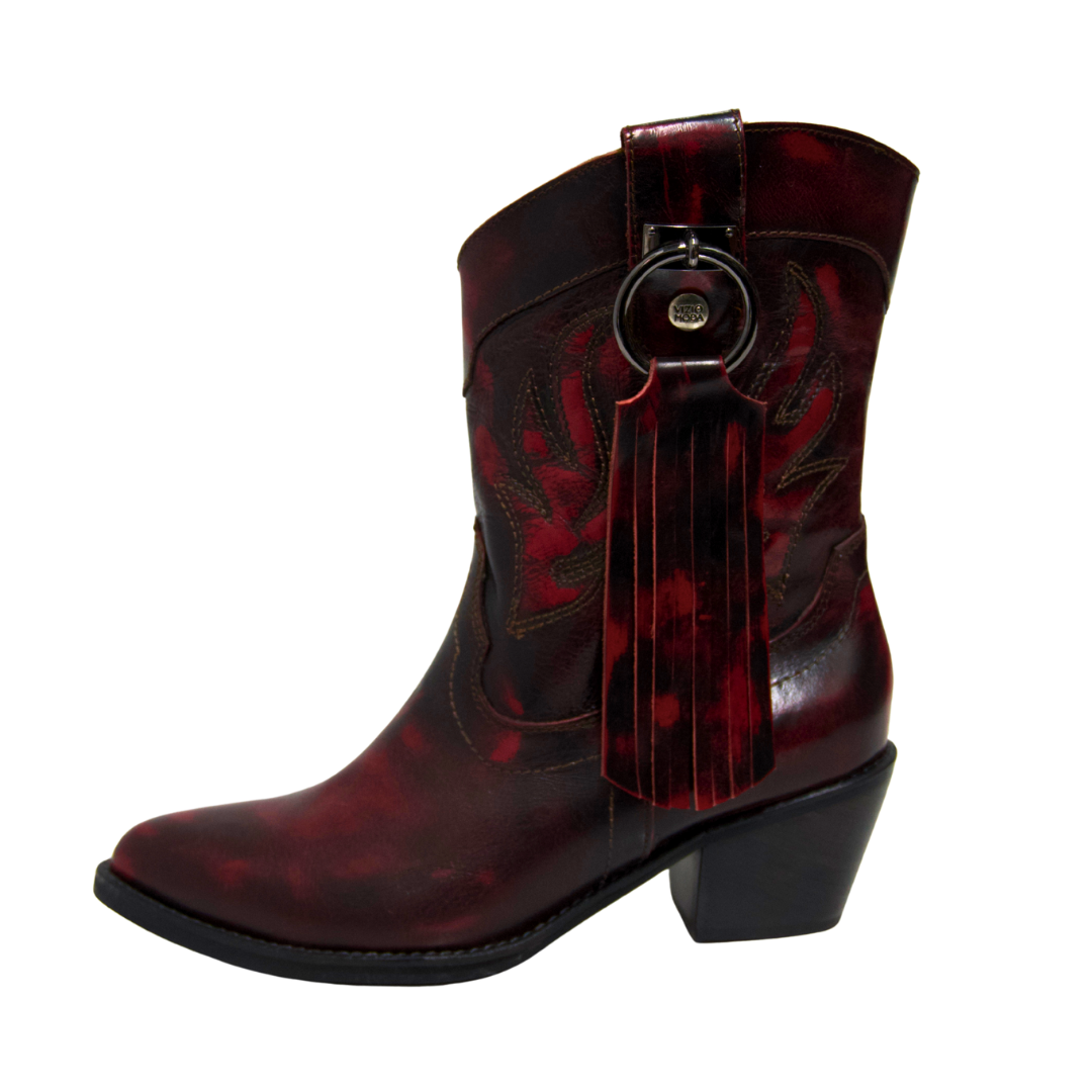Botas Texanas Rojo Vivo