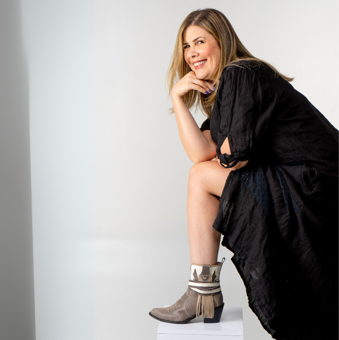 Botas Texanas Café de Cuero Caña Corta Vizio Moda