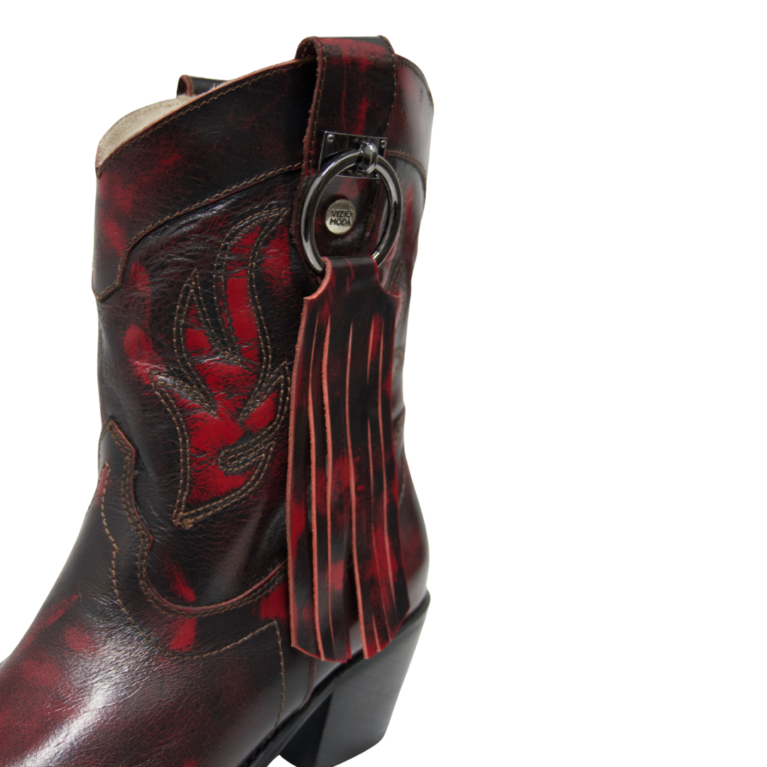 Botas Texanas Rojo Vivo