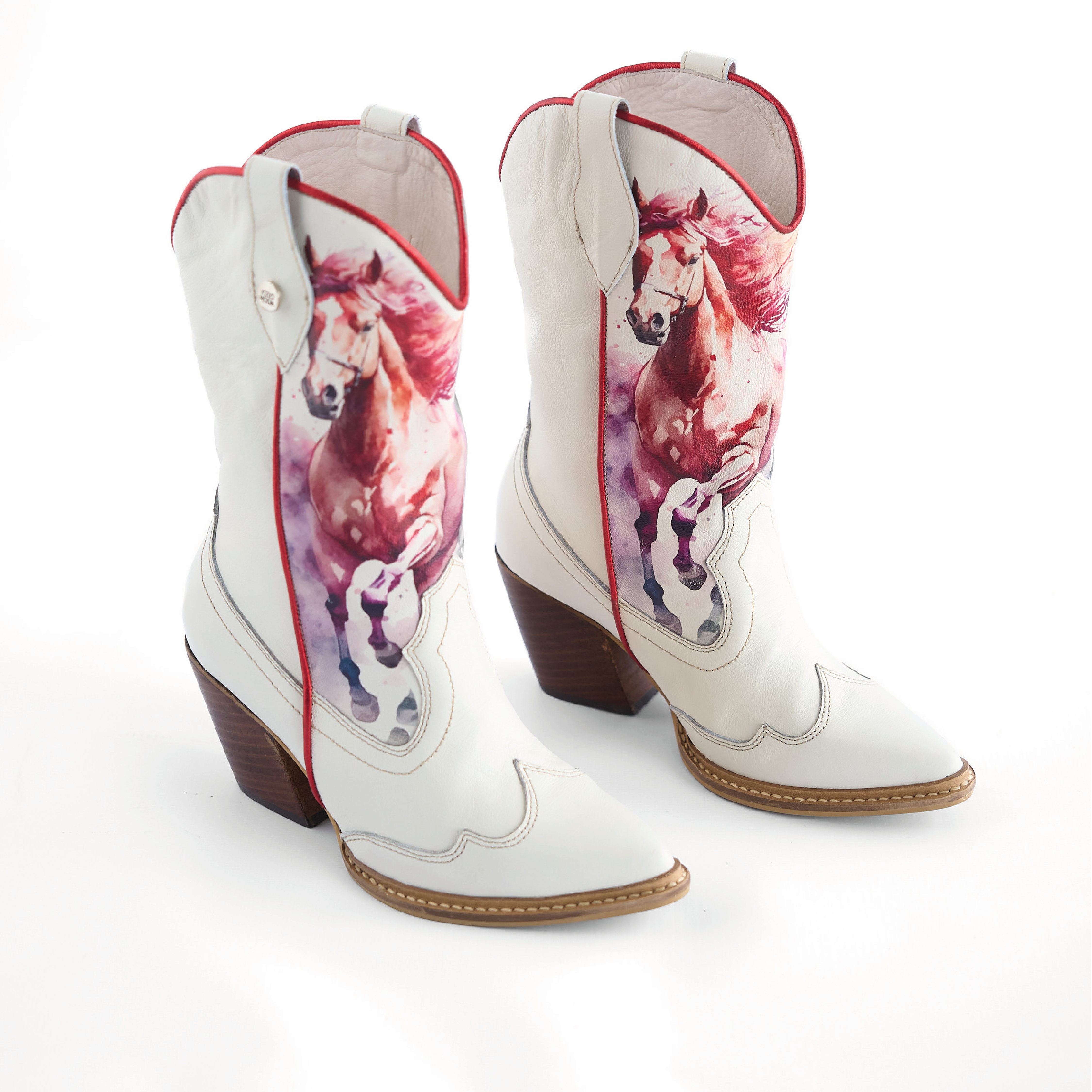 Botas Texanas Estampado Caballo Vizio Moda