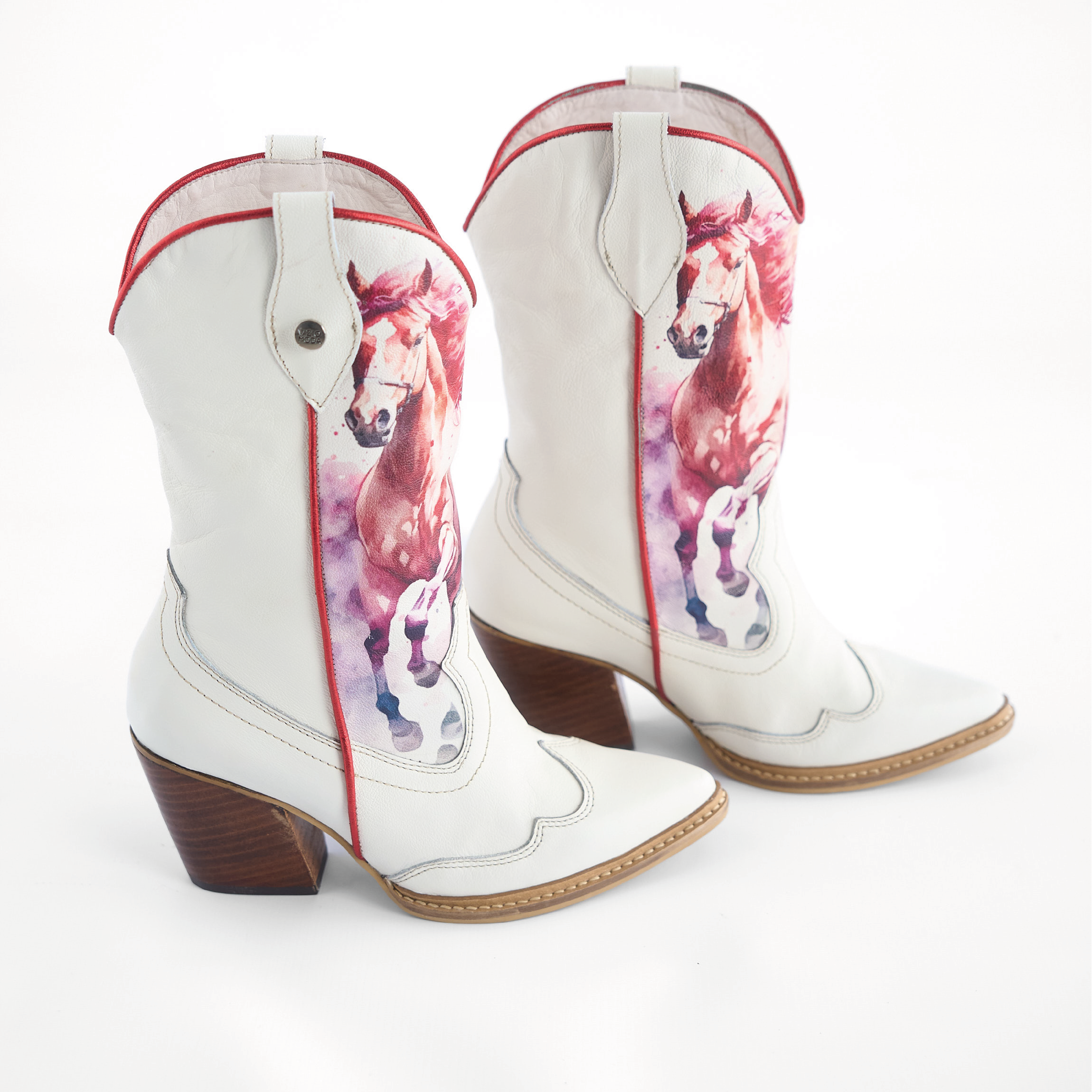 Botas Texanas Estampado Caballo Vizio Moda