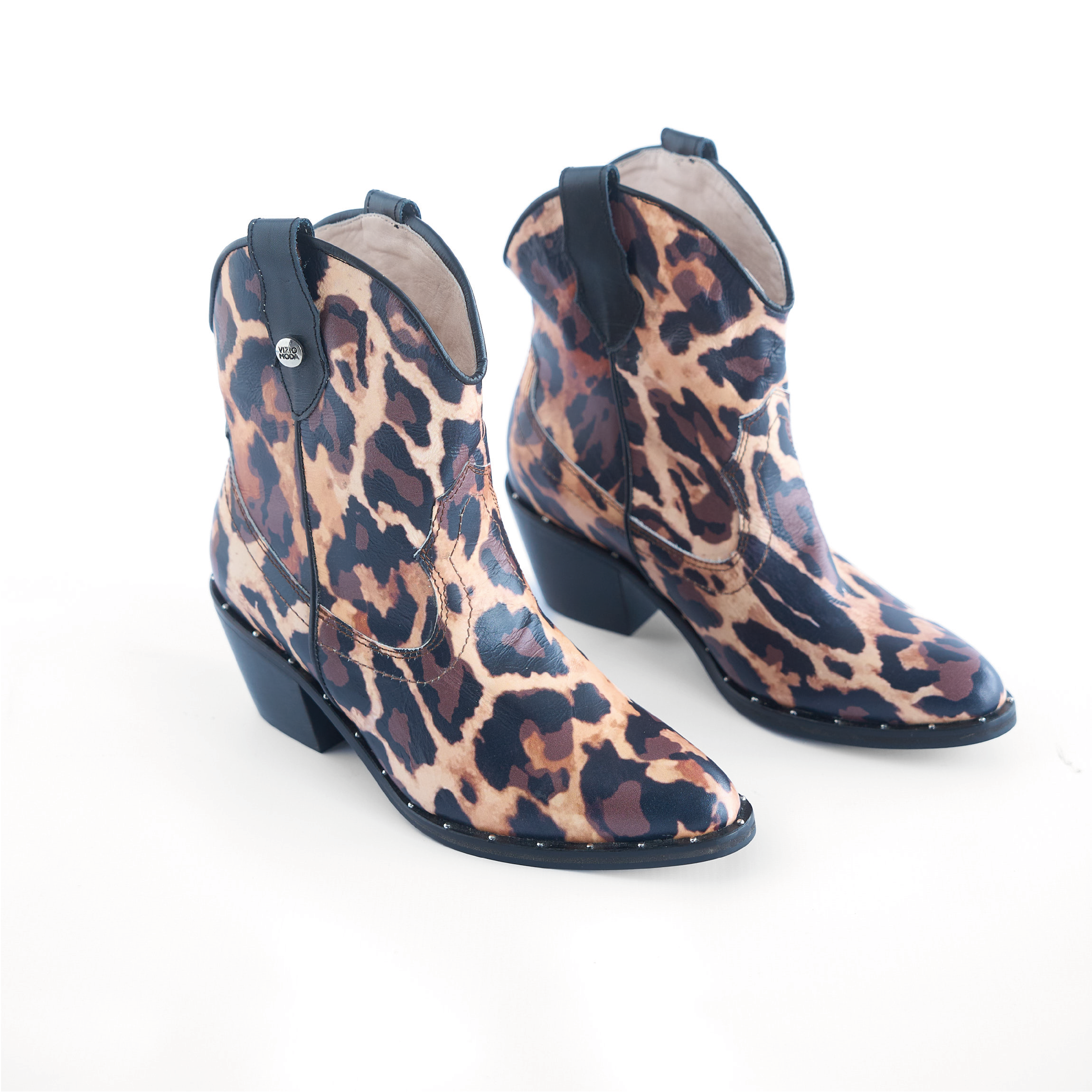 Botas Texanas Animal Print Vizio Moda