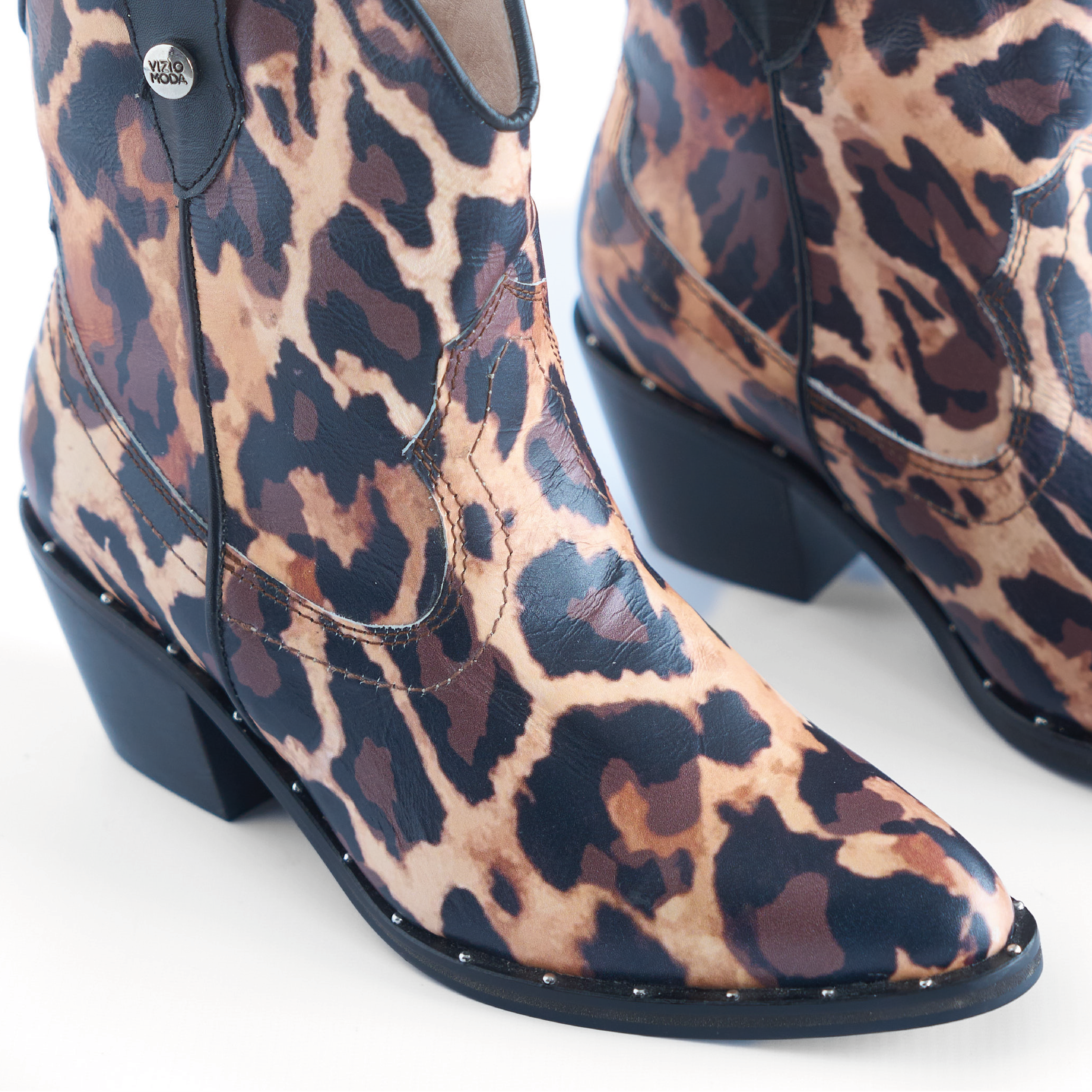 Botas Texanas Animal Print Vizio Moda