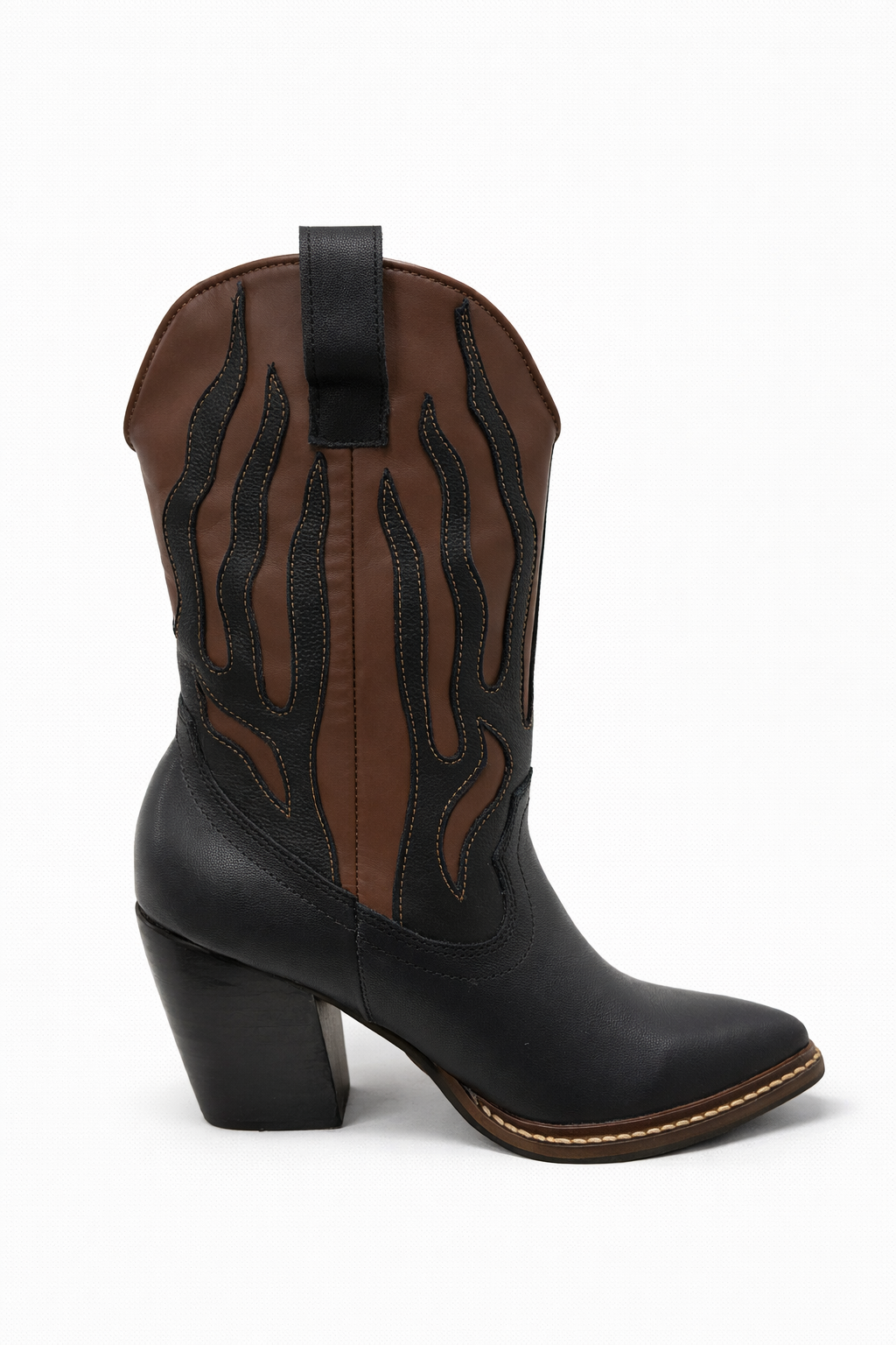 Botas Texanas Fuego Alto Café