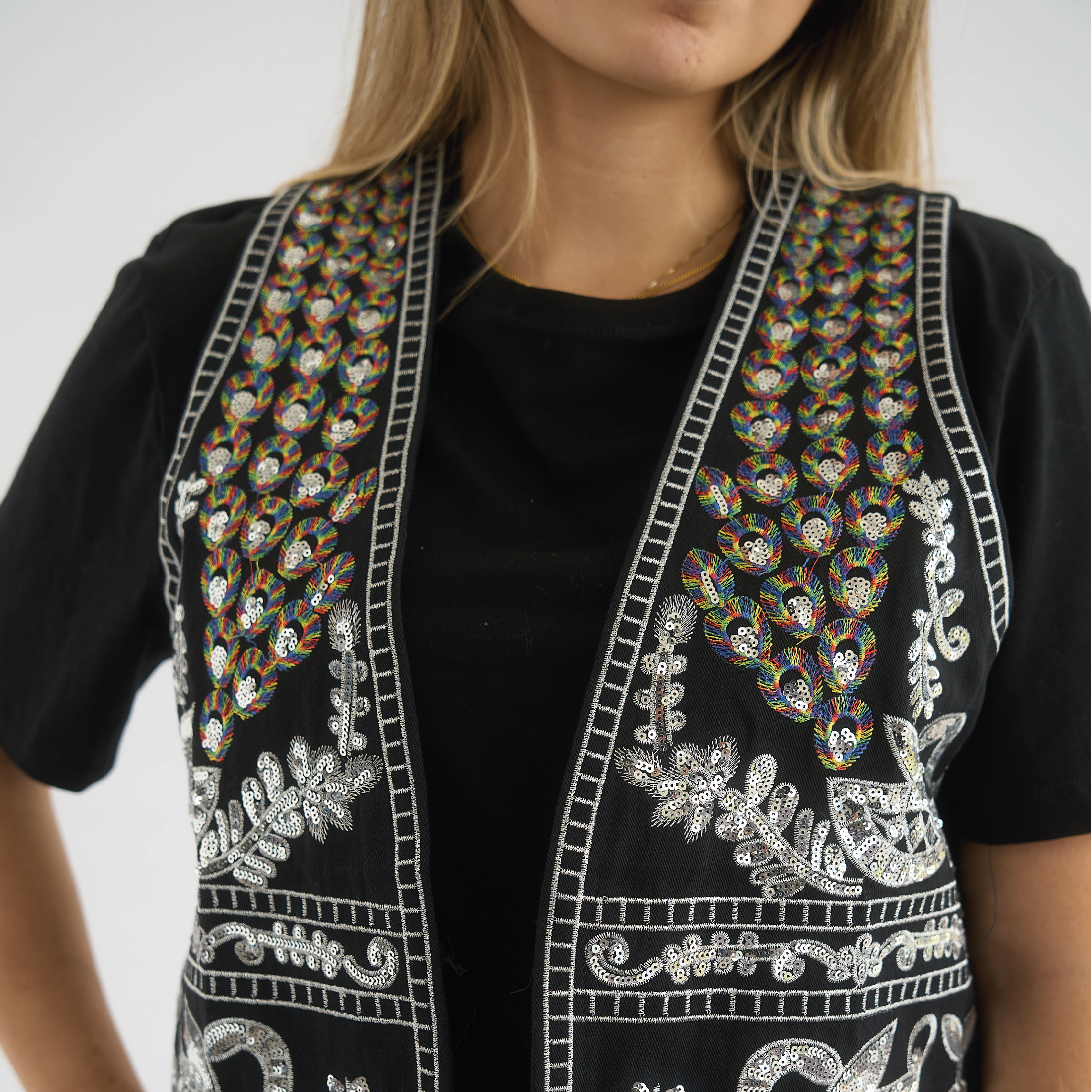 Chaleco Bordado Vizio Moda