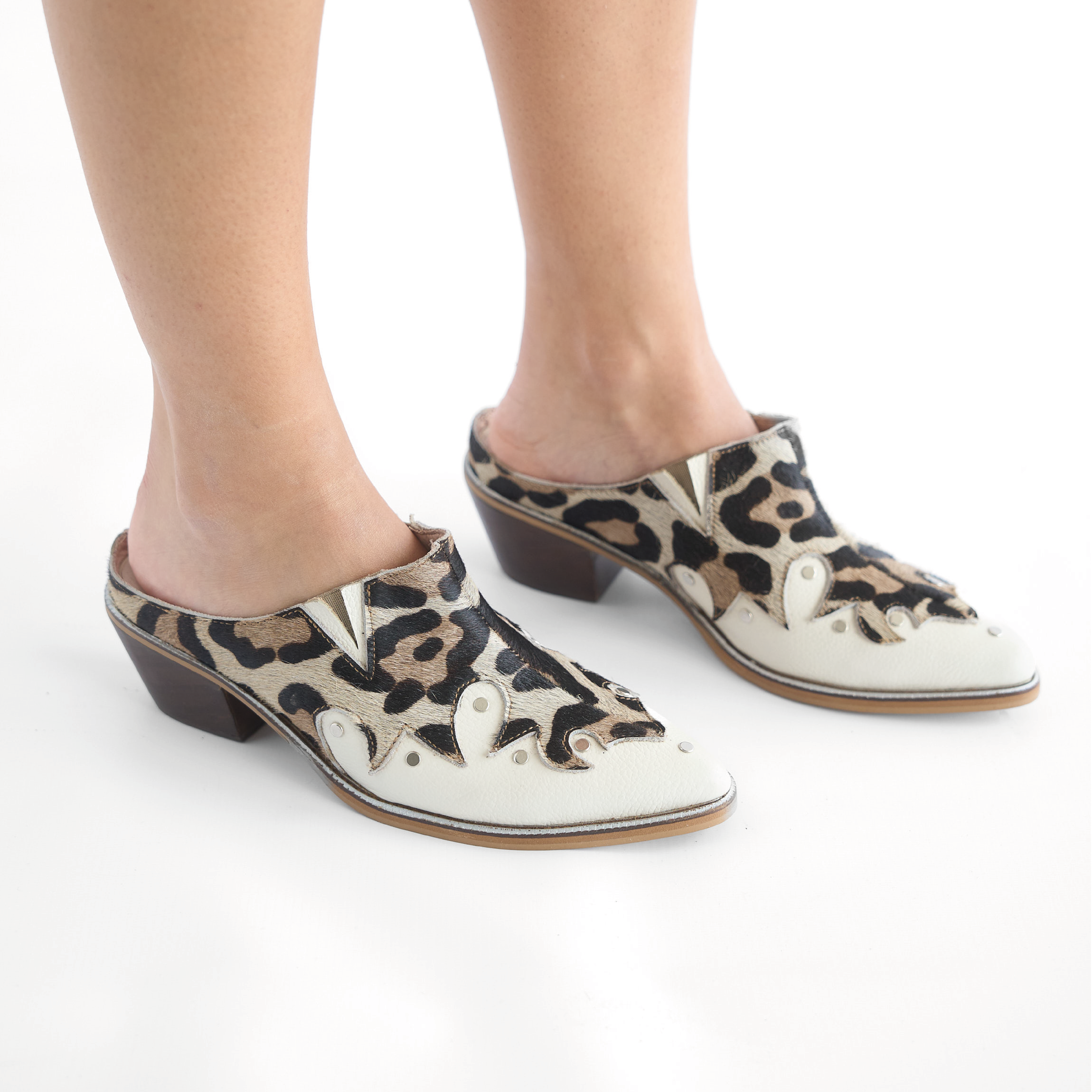 Mules Animal Print Vizio Moda