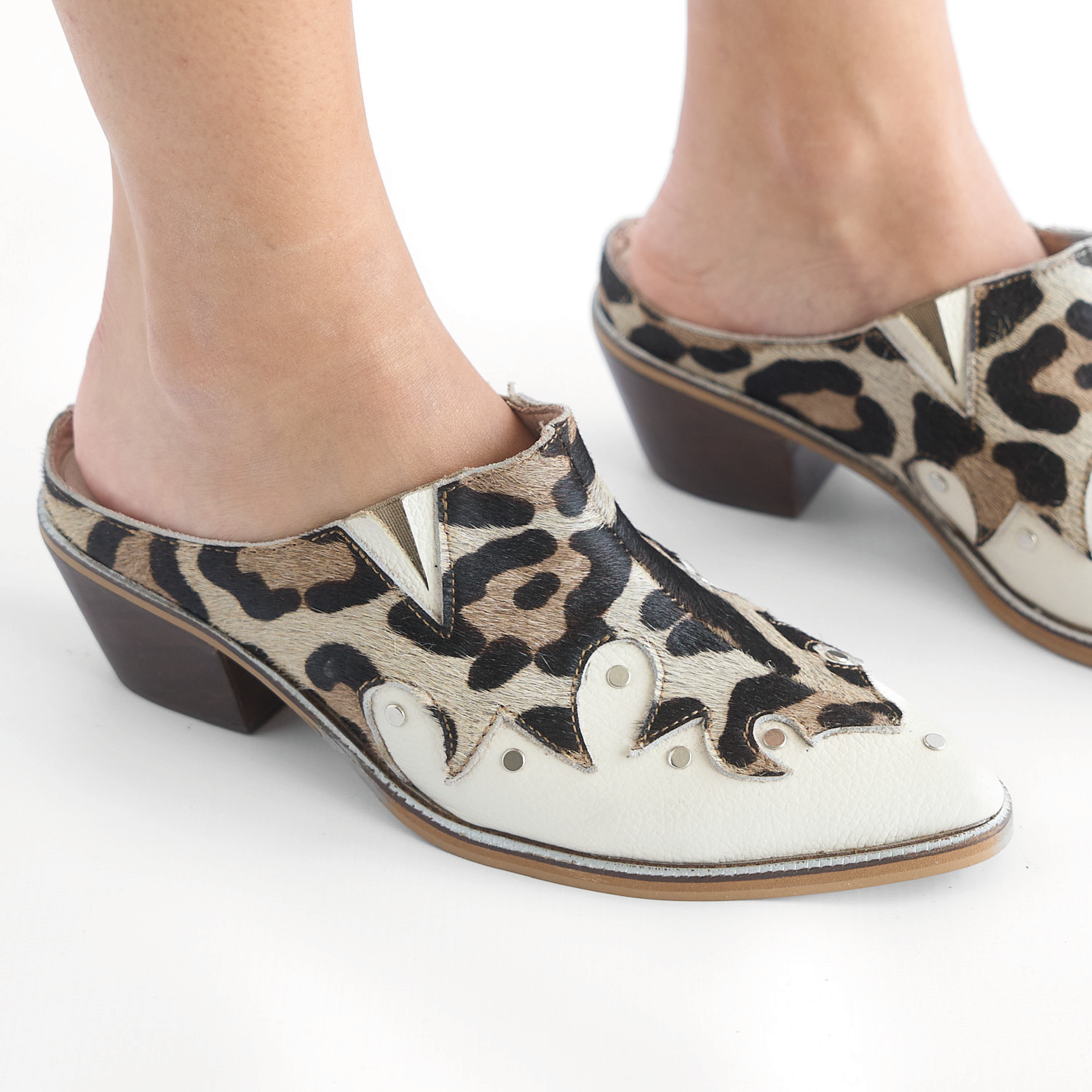 Mules Animal Print Vizio Moda