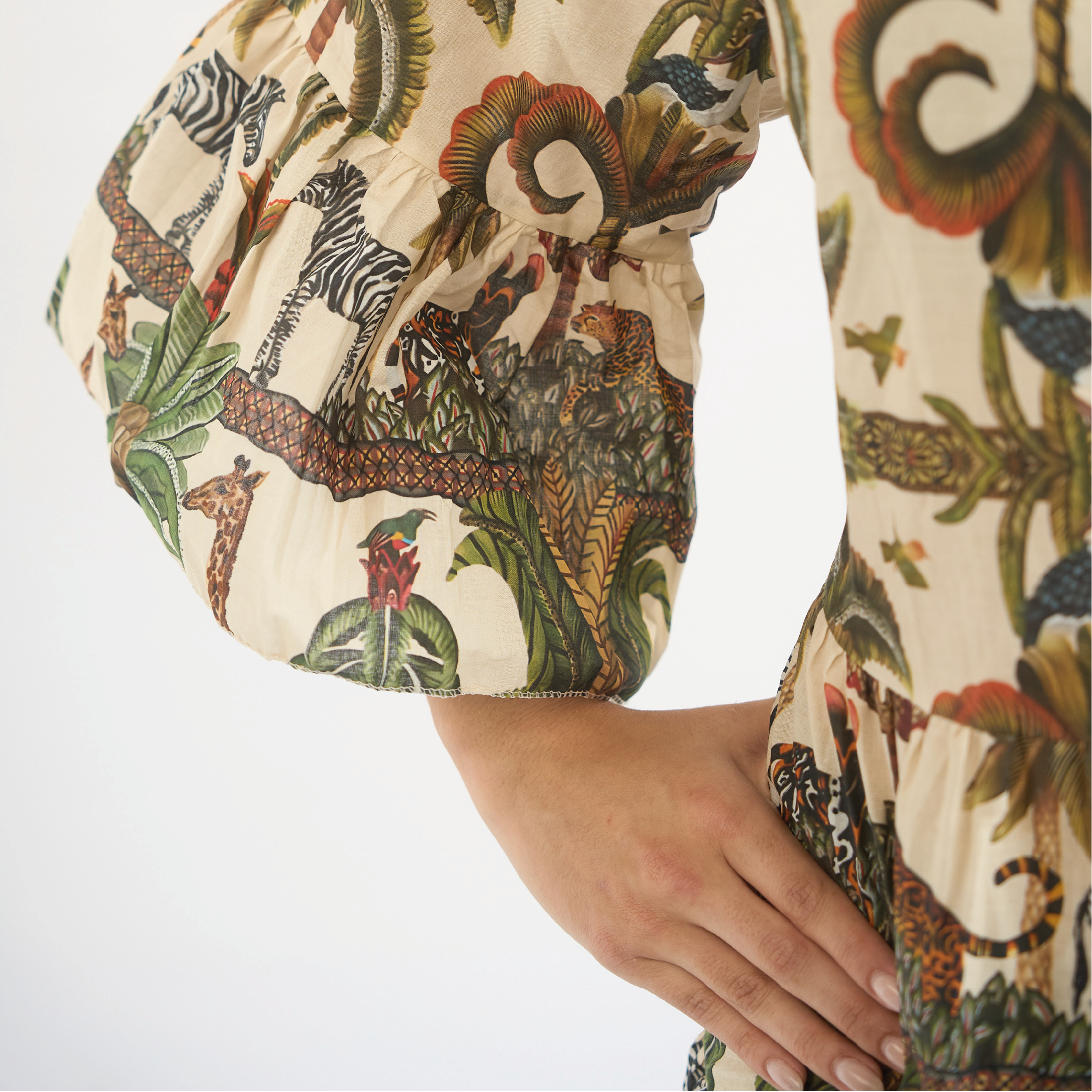 Vestido Estampado Tropical Vizio Moda