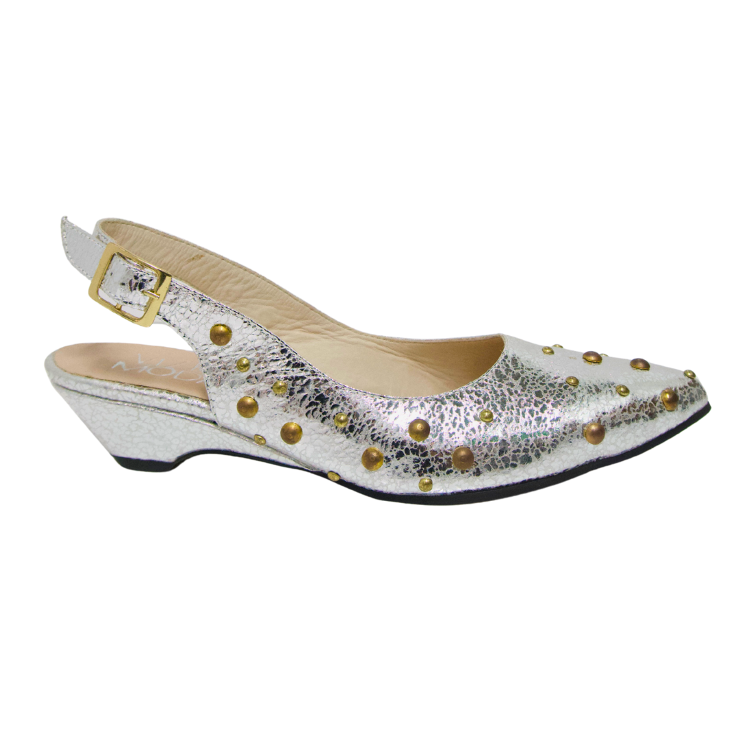 Sandalia Taches Plata