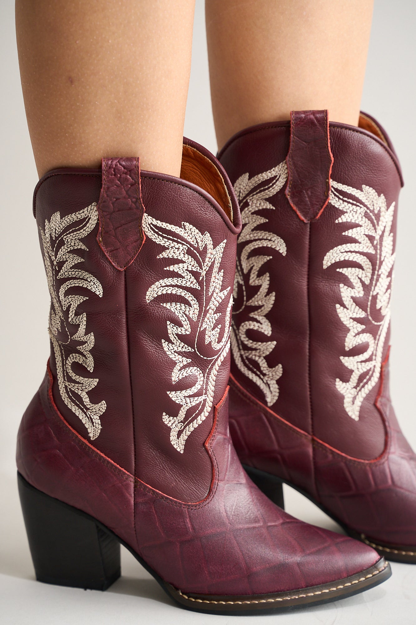 Botas Texanas Legado Vino Tinto