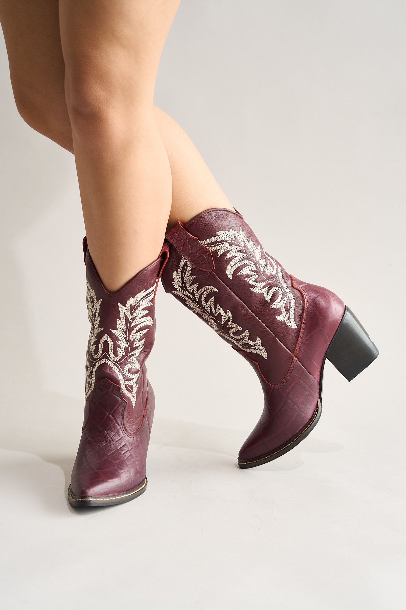 Botas Texanas Legado Vino Tinto