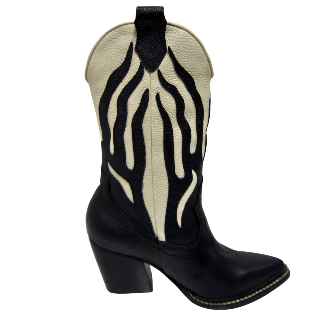 Botas Texanas Fuego Alto Blancas