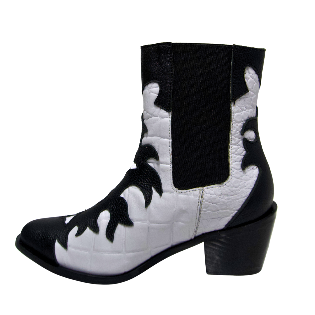 Botines Texanos Blancos