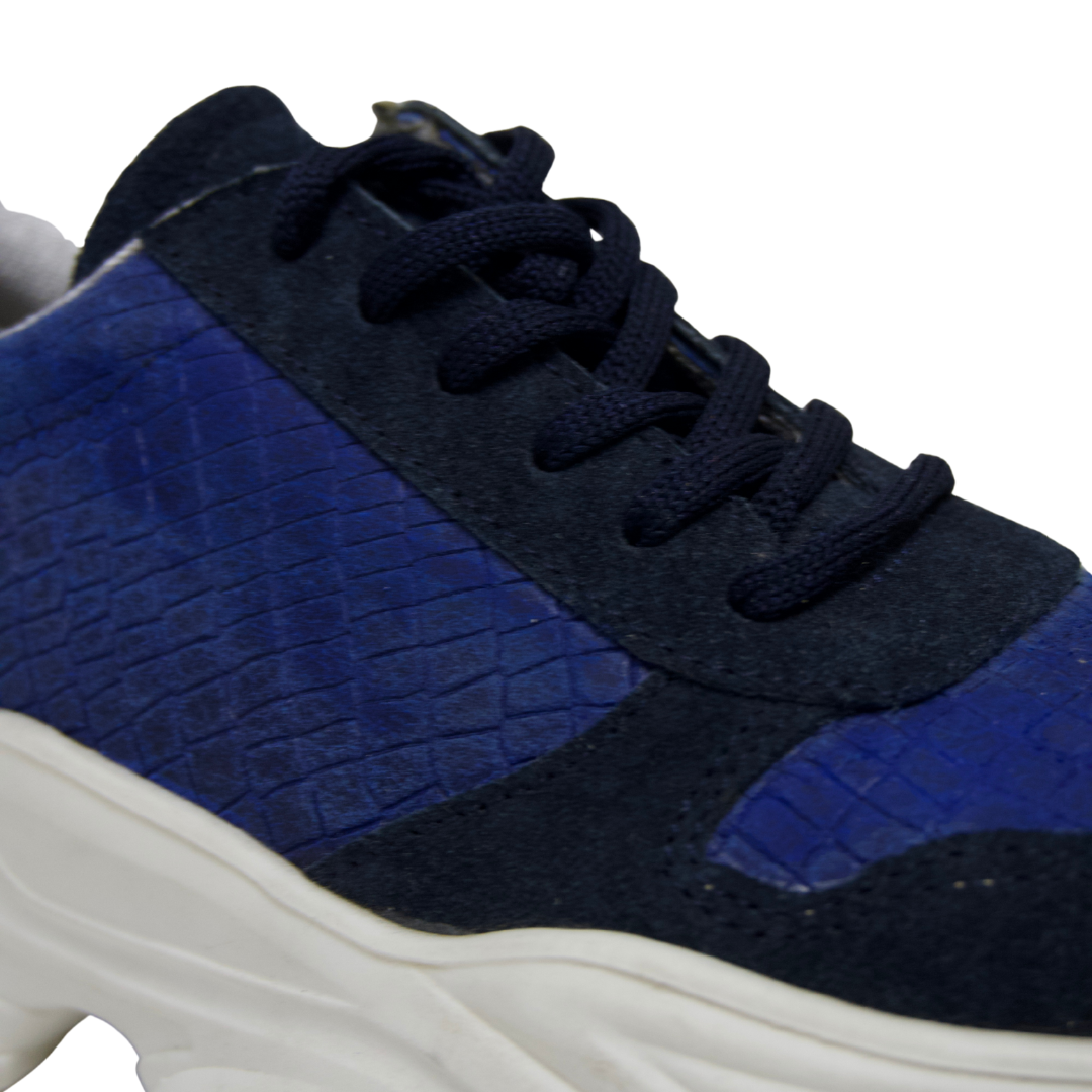 Tenis Pell Azules
