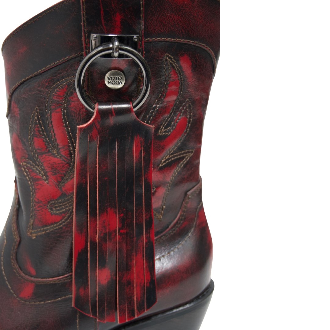 Botas Texanas Rojo Vivo