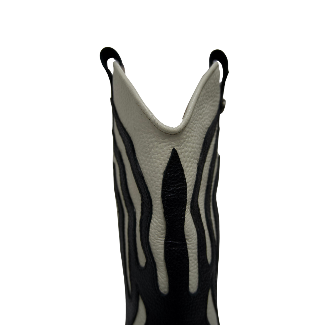 Botas Texanas Fuego Alto Blancas