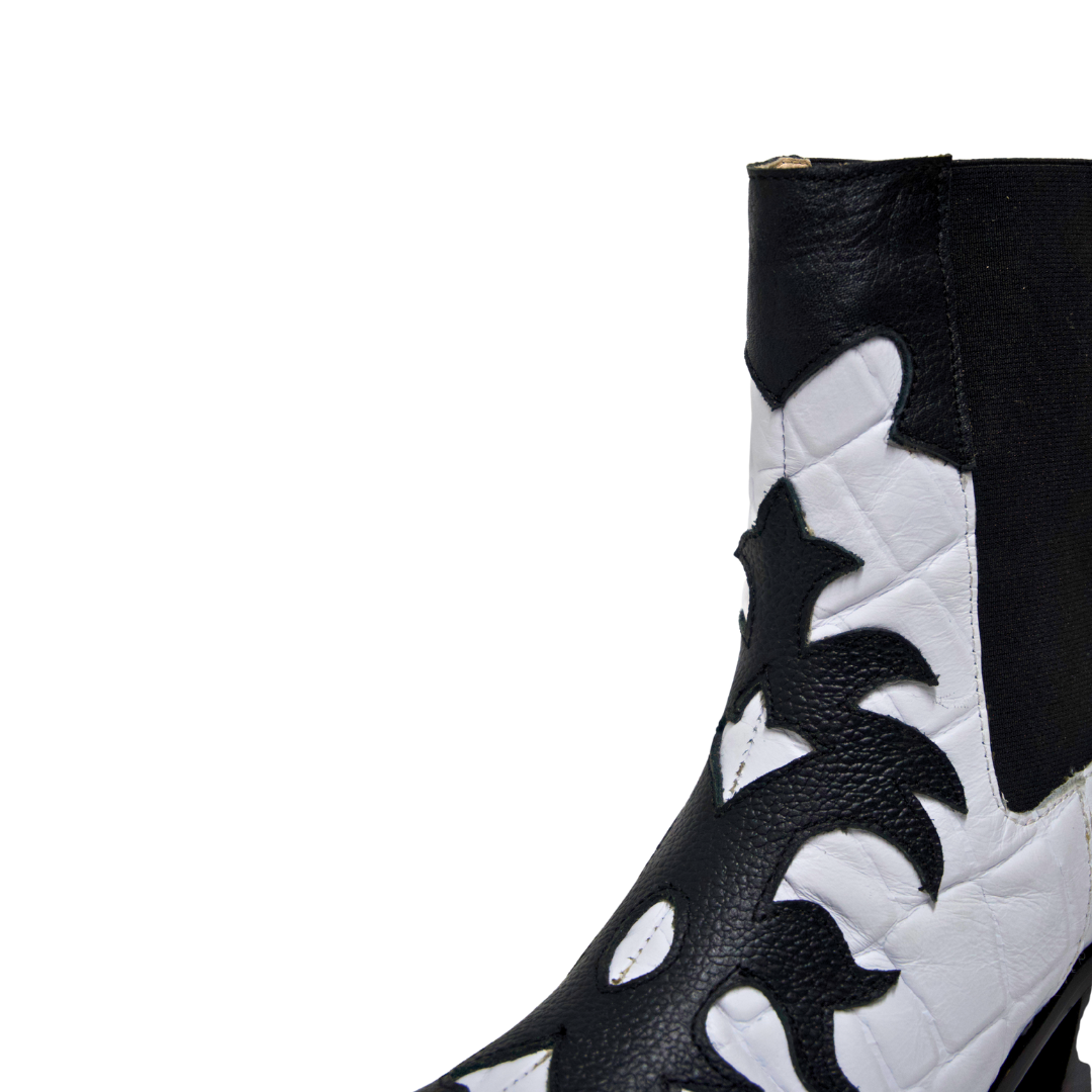Botines Texanos Blancos