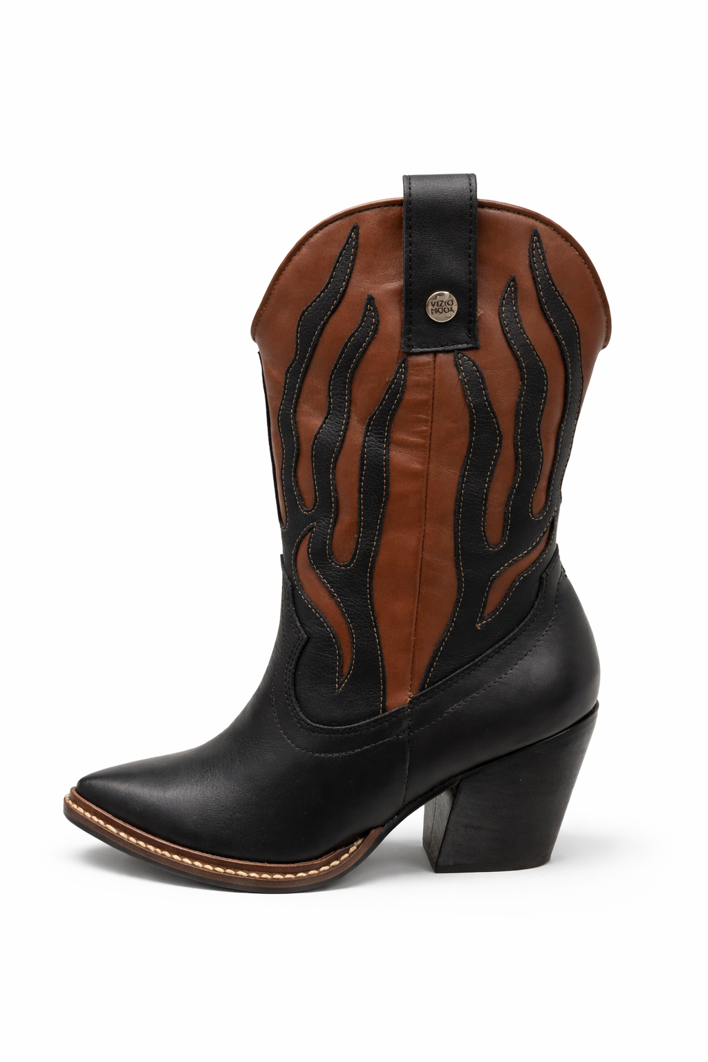 Botas Texanas Fuego Alto Café